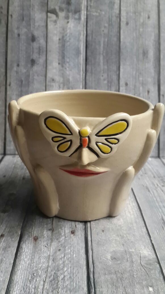  Pot  bunga bahan keramik  vase Kursus Seni Kriya Keramik  